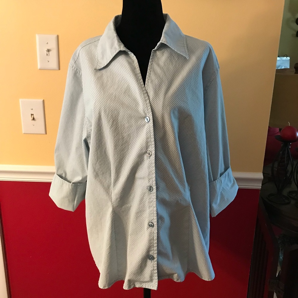 Cato Gingham Blouse w/ Matching Tank